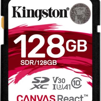 128GB SDXC Kingston Canvas React U3 V30 A1 100R/70W
