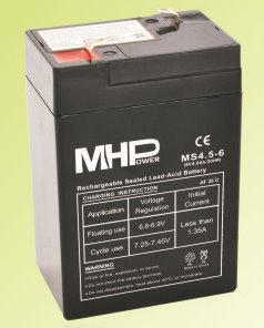 Pb akumulátor MHPower VRLA AGM 6V/4