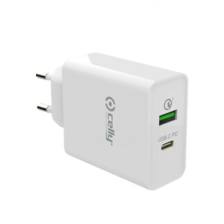 Cestovní nabíječka CELLY PRO POWER s USB-C (PD) a USB portem