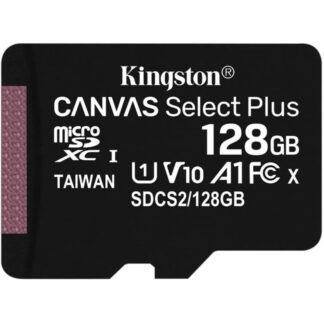 128GB microSDXC Kingston Canvas Select Plus A1 CL10 100MB/s bez adapteru SDCS2/128GBSP