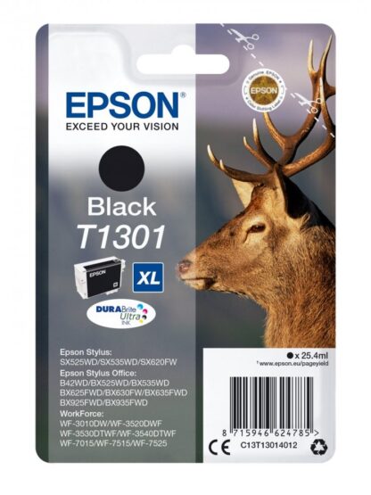 Epson Singlepack Black T1301 DURABrite Ultra Ink