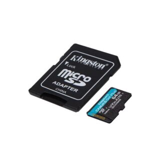 KINGSTON 64GB MICROSDXC CANVAS GO PLUS A2 U3 V30 170MB/S + ADAPTER